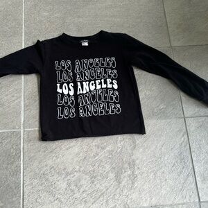 Los angeles black sweatshirt miss popular